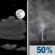Monday Night: Partly Cloudy then Chance Showers And Thunderstorms