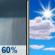 Tuesday: Rain Showers Likely then Mostly Sunny