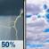 Monday: Scattered Showers And Thunderstorms then Mostly Cloudy