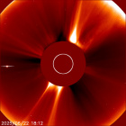 Latest LASCO C2 image of the Sun