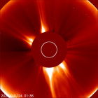 Latest LASCO C2 image of the Sun