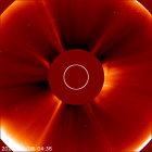 Latest LASCO C2 image of the Sun