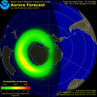 Current Southern hemispheric power input map