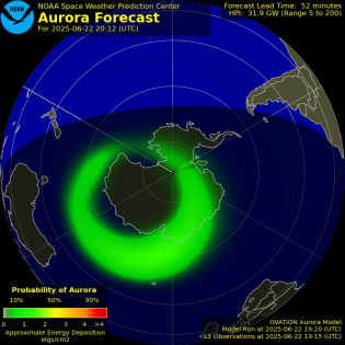 Current Southern hemispheric power input map