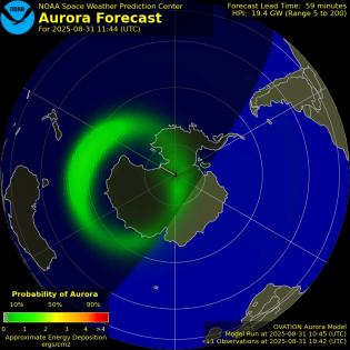 Current Southern hemispheric power input map