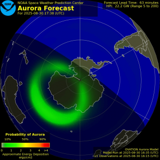 Current Southern hemispheric power input map