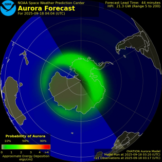 Current Southern hemispheric power input map