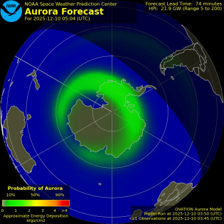 Current Southern hemispheric power input map