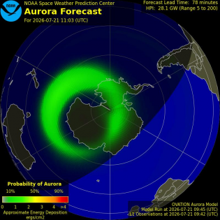 Current Southern hemispheric power input map