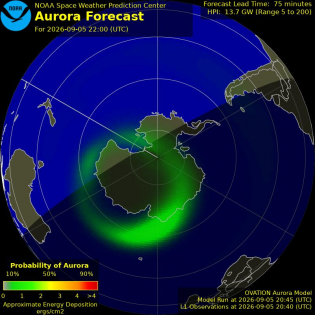 Current Southern hemispheric power input map