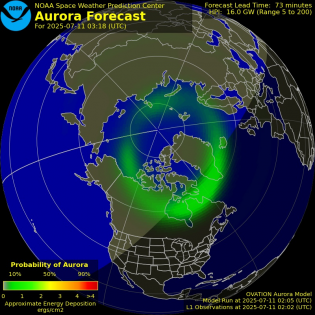 Current Northern hemispheric power input map