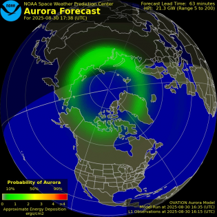Current Northern hemispheric power input map