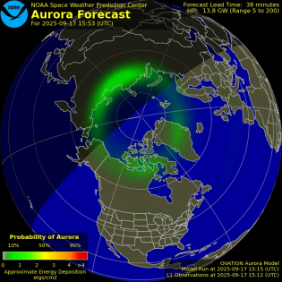 Current Northern hemispheric power input map