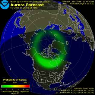 Current Northern hemispheric power input map