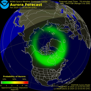 Current Northern hemispheric power input map