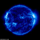 Click for time-lapse image of the sun