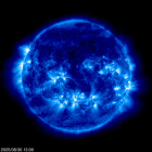 Click for time-lapse image of the sun