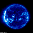 Click for time-lapse image of the sun