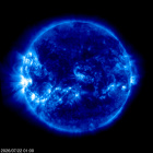 Click for time-lapse image of the sun